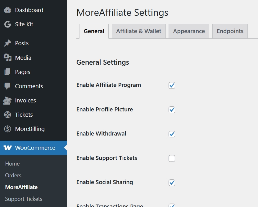 βοΈ Advanced Settings for Admin